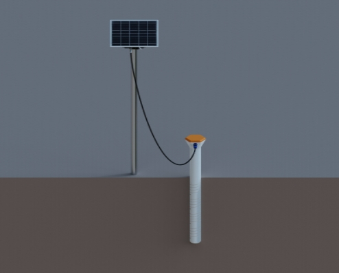 Pipe type soil monitoring station Pipe type soil monitoring station