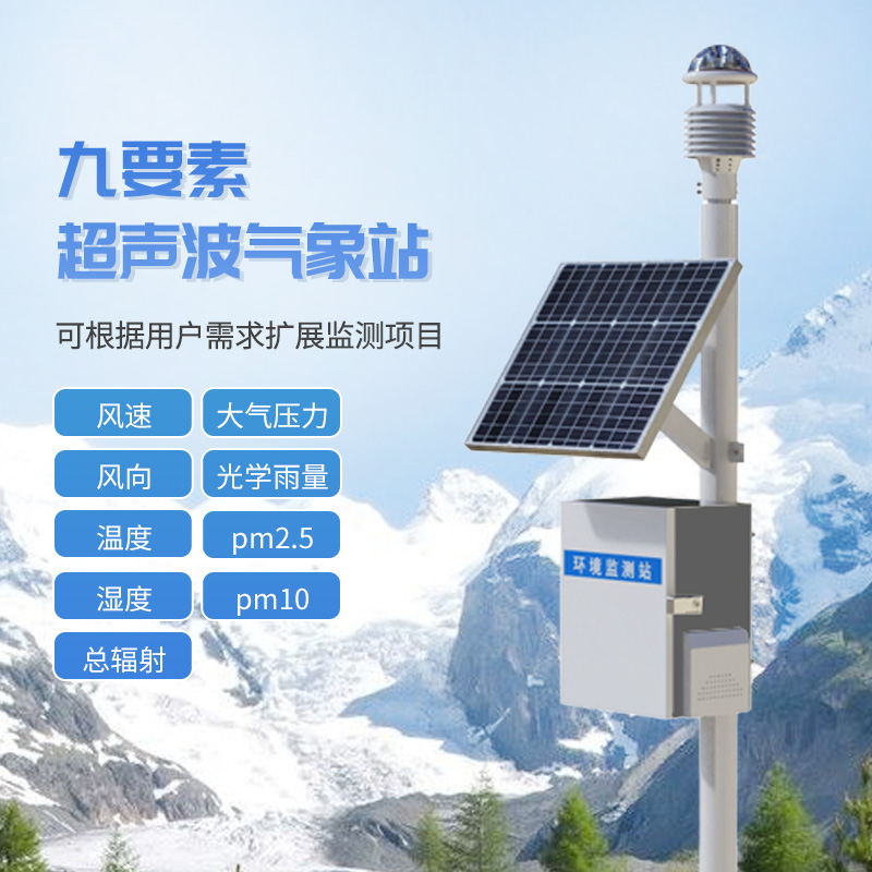 Nine-element integrated weather station: The