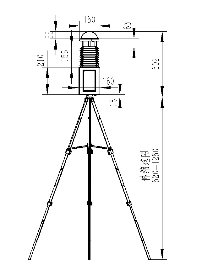 十二要素便攜式氣象站 十二要素便攜式氣象站