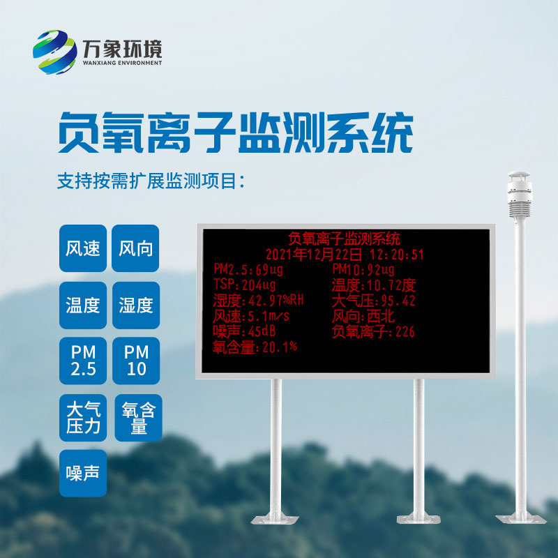 國(guó)產(chǎn)負(fù)氧離子大氣監(jiān)測(cè)系統(tǒng)