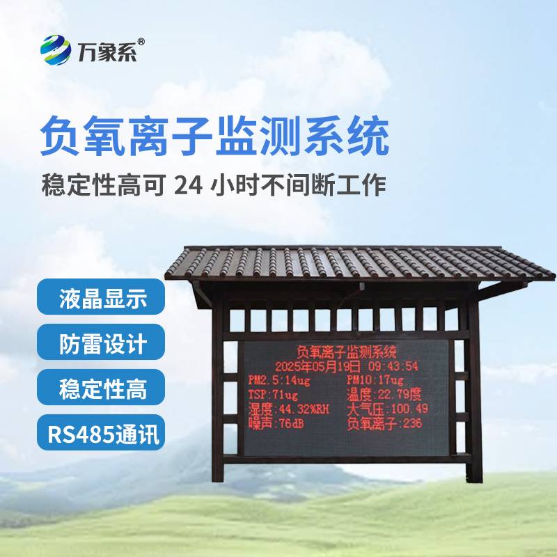 防腐木負(fù)氧離子監(jiān)測站——自然的